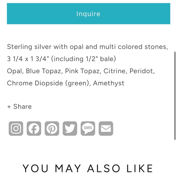 Don Lucas Sterling Multi-Stone Jewelry Set - Picture 9 of 9